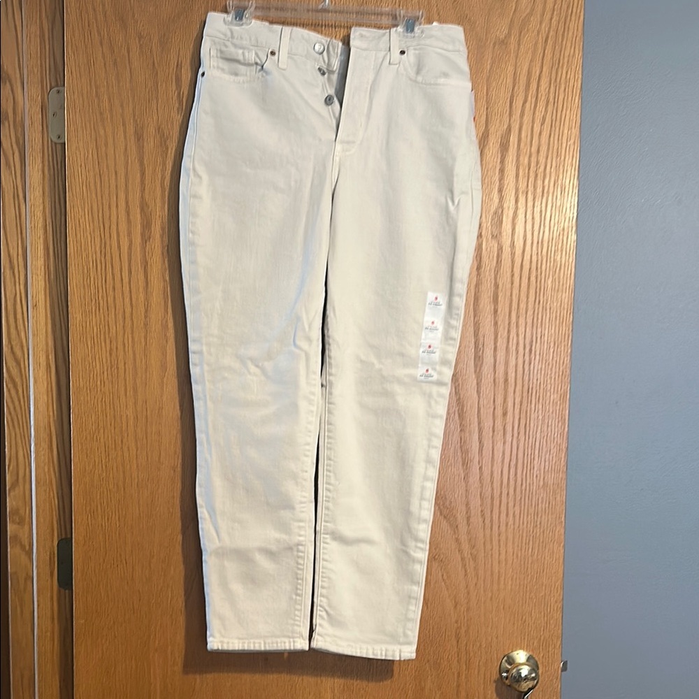 Old Navy Tan High-Rise O.G. Straight Pants